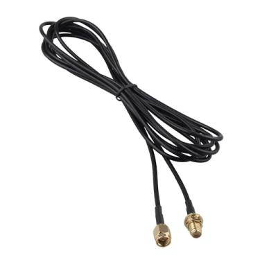 Imagem de Futheda SMA macho para SMA fêmea cabo de extensão antena anteparo montagem RG174 cabo coaxial de baixa perda 3 m/9,8 pés compatível com roteador 4G LTE gateway modem receptor dongle SDR celular