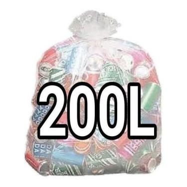 Imagem de Sacos De Lixo Transparente 200l Reforçado 100 Un Fabricante - HIGIPACK