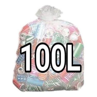 Imagem de Saco De Lixo Transparente 100l Reforçado 100 Un - HIGIPACK