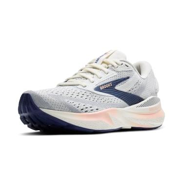 Imagem de Brooks Tênis de corrida feminino Adrenaline GTS 24 Supportive, Fita cinza/azul/pêssego, 39