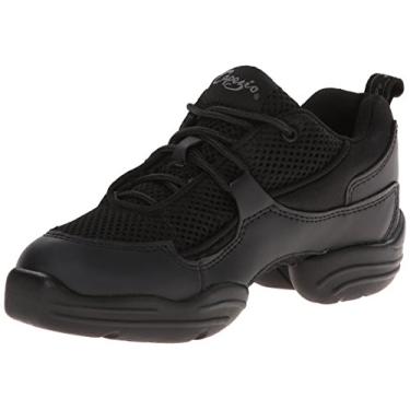 Imagem de Capezio Tênis de dança feminino Rockit Dancesneaker, preto, 34, Preto, 34