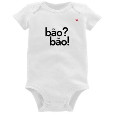 Imagem de Body Bebê Bão Bão! - Foca na Moda, Branco, G