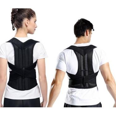 Imagem de Cinta Postura Coluna Lombar Tam Ajustável Qualidade Costas Coluna - Bn