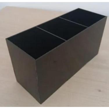 Imagem de Organizador Suporte Multiuso Maquiagem Home Office Acrílico Preto - AG