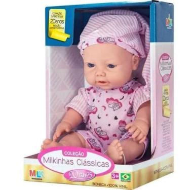 Imagem de Boneca Coleção Milkinhas - Clássicas - Pijaminha Rosa - Milk - Milk Br