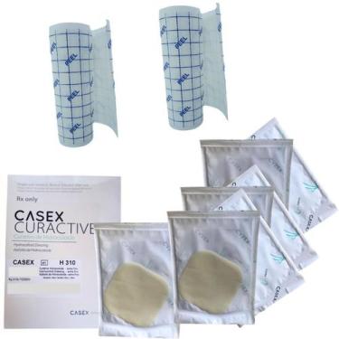 Imagem de Kit Feridas 8 Placas Hidrocoloide + Curativo Filme Transparente 2m - C