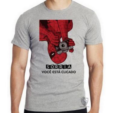 Imagem de Camiseta  Homem Aranha foto Blusa criança infantil juvenil adulto cami
