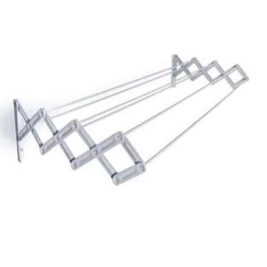 Imagem de Varal de Parede Sanfonado Aço 1 Metro Branco Mor Tarugão