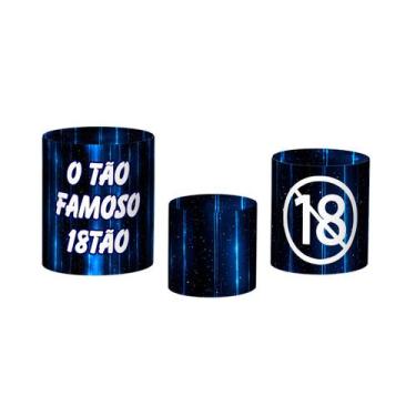 Imagem de Trio De Capa Cilindro - Idade 18 Anos 18TÃO Azul 001 - Via Cores