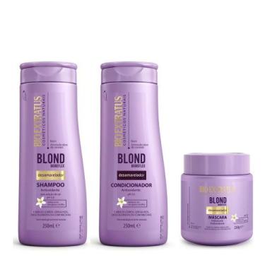 Imagem de Kit Shampoo + Condicionador + Máscara Bio Extratus Blond 250ml - gener