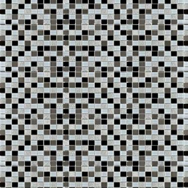 Imagem de Papel de Parede Autocolante Pastilhas Quadriculadas Em Tons De Preto C