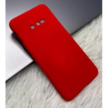 Imagem de Capa Capinha Case Samsung Galaxy S10/S10E/S10+ Plus Silicone Aveludado