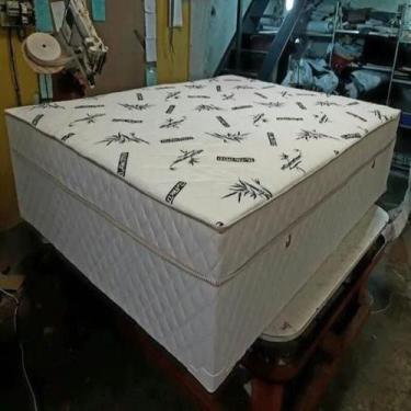 Imagem de Box Base Conjugada Espuma Dupla Casal Suede - GENKI KENKO, PRETO