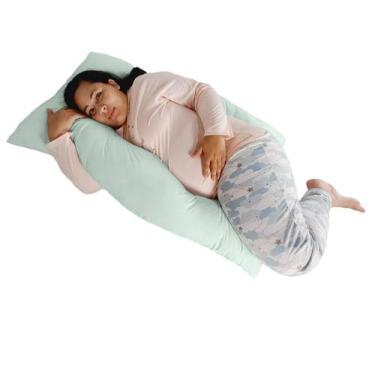 Imagem de Travesseiro Gigante Happy Line 120 X 70 cm, Verde claro