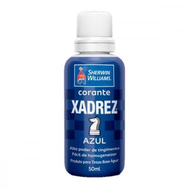 Imagem de Corante Xadrez Azul     50 Ml - Kit C/12 PC - globo / xadrez, Azul