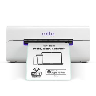 Imagem de Rollo Impressora de etiquetas sem fio – Impressora térmica Wi-Fi para envio de pacotes – AirPrint de iPhone, iPad, Mac – 4x6, suporta Windows, Chromebook, Android, Linux