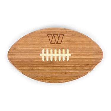 Imagem de PICNIC TIME Touchdown NFL Washington Commanders! Tábua de queijo de futebol, tábua de charcutaria novidade, travessa de servir, tábuas de queijo, tábua de corte de madeira, bambu)