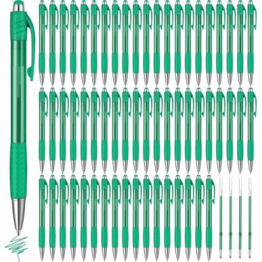 Imagem de Cholemy Pacote com 64 canetas coloridas retráteis de tinta gel, canetas de ponta fina de 0,7 mm, canetas lisas de clique com aderência confortável para anotações no diário no escritório da escola