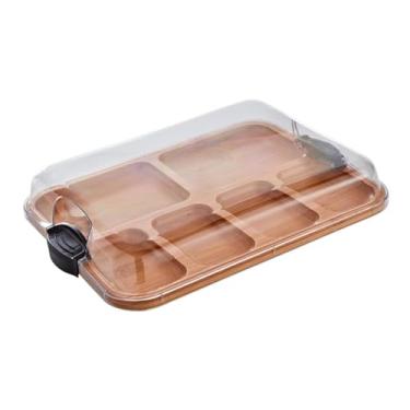 Imagem de Ioensy Tábua de Madeira para Cortar e Servir Pizza e Queijo, Vários slots