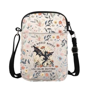 Imagem de ZJXHPO Bolsa transversal Abraxos Wildflower Abraxos Dragon Lover Gift TOG Messenger Bag TOG SJM Bookish Shoulder Bag, Abraxos Cb