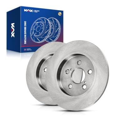 Imagem de KAX Rotor de freio a disco traseiro 55159 serve para Corolla 2009-2011 2014-2019 2,4L, Prius 2010-2022, Prius Prime 2017-2022, Matrix 2009-2014 1,8L, CT200h 2011-2011-2014 3, Prius V 2012-2018, 2