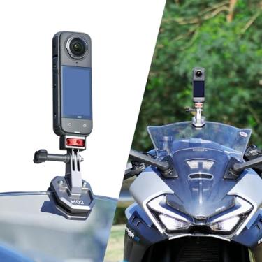 Imagem de SEASKY M02 Todos os acessórios de montagem para para-brisas de motocicleta de metal de alumínio para Gopro Hero 13 12 11 10 9 8 7 para DJI Action 5 4 3 2 para câmera de ação esportiva insta360 X4 X3