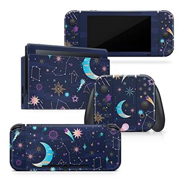 Imagem de Tacky Design Planets Skin Compatible with Nintendo Switch - Galaxy Planets Skin Wrap Cover, Premium Vinyl 3M Full Wrap Decal (Stars)