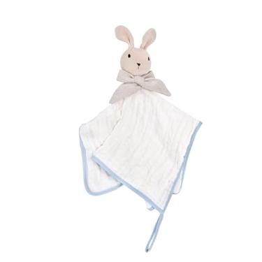 Imagem de Naninha Bebê Bichinho de Pelúcia com Prendedor de Chupeta LT Nature, Minasrey (Azul)