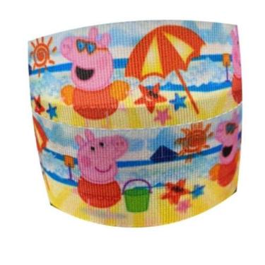 Imagem de Rolo de Fita de Cetim Personagem 10 metros 35mm Peppa Pig - Art fitas