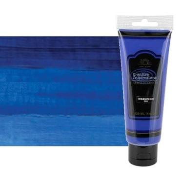 Imagem de Creative Inspirations Acrylic Paint - Ultramarine Blue - 120 mL Tube - Smooth & Creamy Consistency, Vibrant Pigmentation, Great Coverage for Artists - Clean Up with Soap & Water
