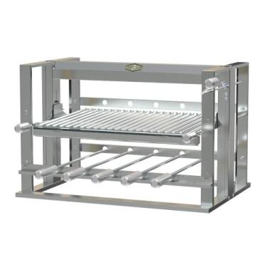 Imagem de Churrasqueira Elevatória 5 Espetos Grelha Parrilla Argentina - Lider G