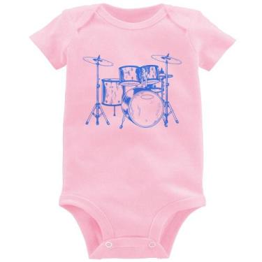 Imagem de Body Bebê Bateria Música (azul) - Foca na Moda, Rosa bebê, G
