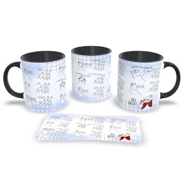 Imagem de Caneca Preta de Porcelana Personalizada Queen Musical com Frases Divertidas (Queen 10)