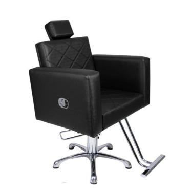 Imagem de Cadeira Evidence reclinável para Salão de Beleza Cor preto - Lux Móvei