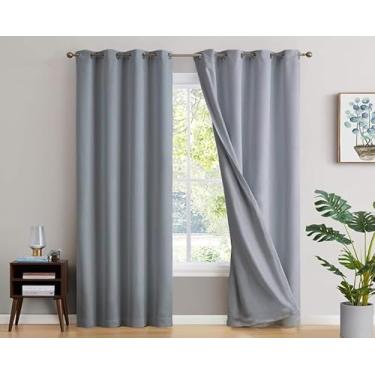 Imagem de Cortina Blackout 4 metros tecido 4,00m x 2,80m (Cinza)