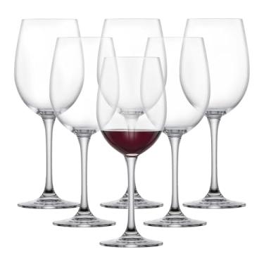 Imagem de SCHOTT ZWIESEL Taça de vinho tinto Classico (conjunto de 6), taças de cristal para vinho tinto ou água, taças de vinho Tritan seguras para lava-louças, feitas na Alemanha (510 g)