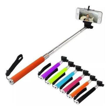 Imagem de Pau De Selfie Monopod + Controle Bluetooth + Suporte Celular - Importa
