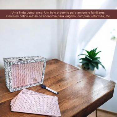 Imagem de Cofre caixa Dinheiro Wood box Japones KAKEBO DESAFIO DINHEIRO - INDÚST