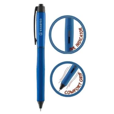 Imagem de Caneta Gel Reatrátil Stabilo Palette 0.7mm Corpo Colorido - Stabilo, A