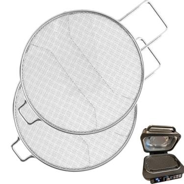 Imagem de WEBROIL 2 pacotes de proteção contra respingos para acessórios Ninja IG651 IG600 IG601 Foodi Air Fryer, reposição para churrasqueira interna Ninja Foodi Smart XL Pro 7 em 1, tela de malha de aço