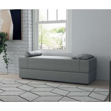 Imagem de Sofá-Cama Casal 3 Lugares Cecília Linho Cinza