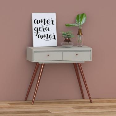 Imagem de Aparador Buffet Retrô York Barzinho Balcão Olivar Móveis - Cor: Off White