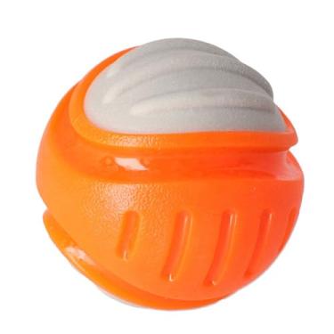 Imagem de Brinquedo Dingo para cães, borracha termoplástica durável para mastigadores agressivos, brinquedo de buscar para brincar, amassado de bola 7,6 cm, 17326