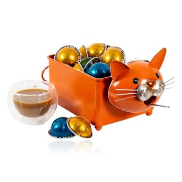 Imagem de Made Easy Kit Organizador de cápsulas de café compatível com Nespresso Vertuo e Original – Suporte de escultura de bancada estilo cesta para café bar, estação de canto, área de descanso de escritório