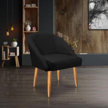 Imagem de Cadeira Lua Veludo Decorativa Luxo Poltrona Lua Sala de Estar, Salão, 