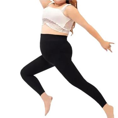 Imagem de Meia Calça Térmica Flanelada Segunda Pele sem Pé: Modelo Legging Plus 