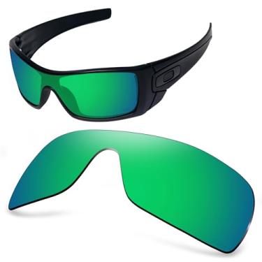 Imagem de AOZAN Lentes de reposição ANSI Z87.1 para óculos de sol Oakley Batwolf OO9101, Verde jade, Batwolf