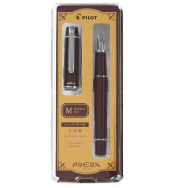 Imagem de PRERA Caneta-tinteiro Pilot vermelho marrom Pont médio P-FPR-1-RBN-M com caneta esferográfica Stylus original