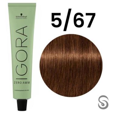 Imagem de Igora Zero Amm 5/67 Castanho Claro Marrom Cobre 60 ml - Schwarzkopf, U