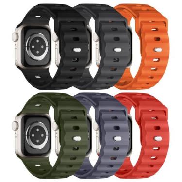 Imagem de Pacote com 6 pulseiras esportivas compatíveis com Apple Watch Ultra 2 